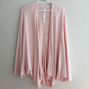 Lululemon Cashlu Knit Textured Wrap Pink Mist Size M/L Medium/Large